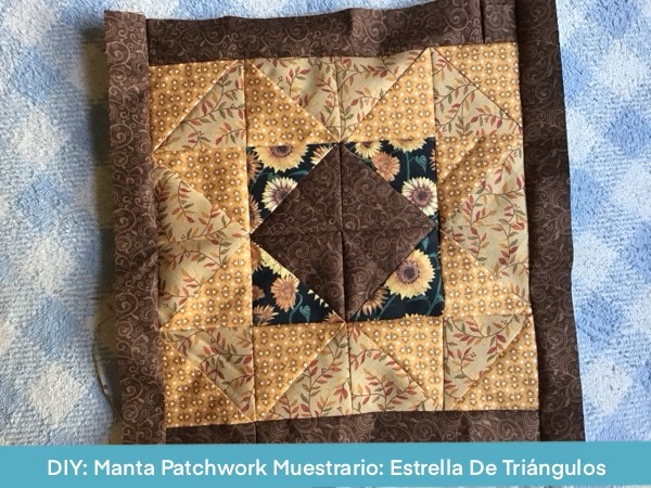 Manta Patchwork Bebe Estrella De Triangulos