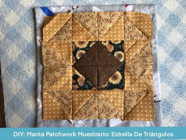 Manta Patchwork Bebe Estrella De Triangulos