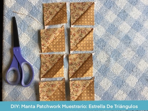 Manta Patchwork Bebe Estrella De Triangulos