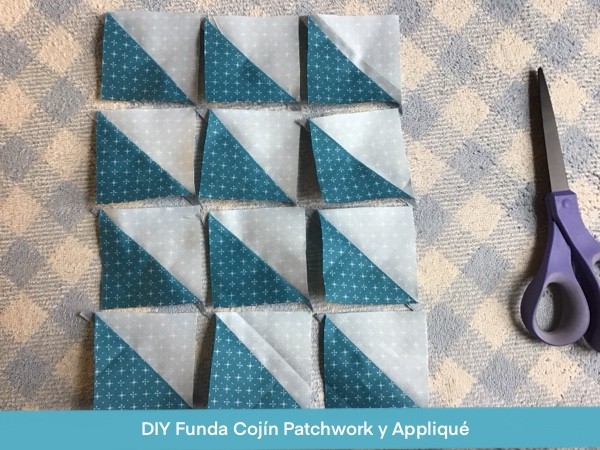 Cojin Patchwork Con Flores En Applique