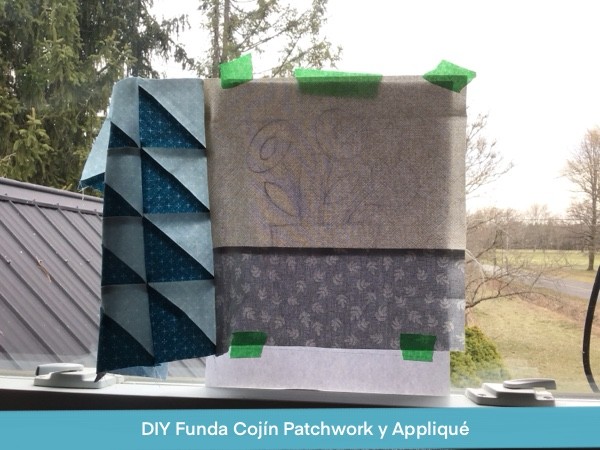 Cojin Patchwork Con Flores En Applique