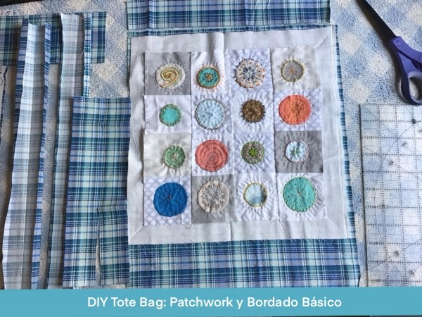 Tote Bag Patchwork Bordado Basico