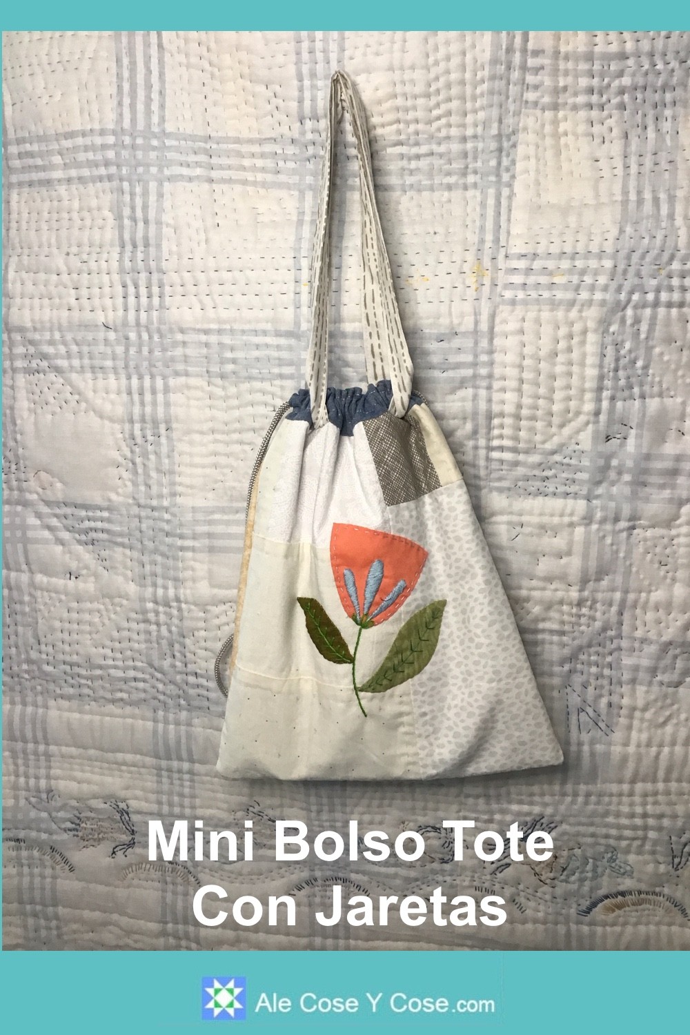 Mini Bolso Tote Con Jaretas