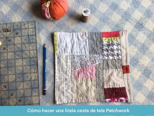 Cesta De Tela Patchwork