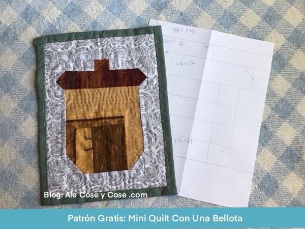 Mini Quilt Bellota Patron FPP