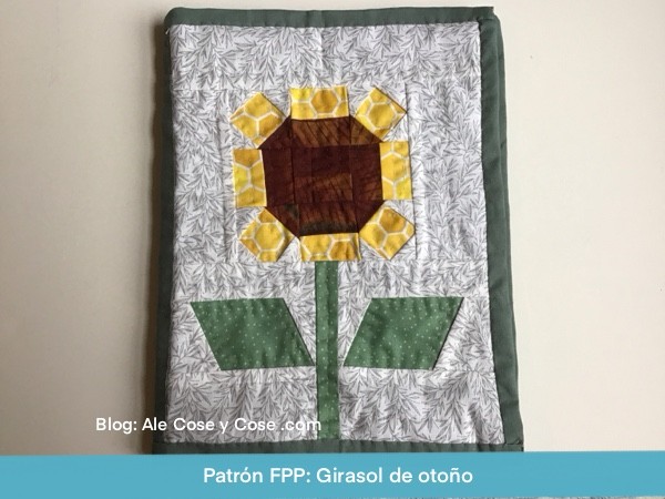 Bloque Patchwork FPP Girasol Otono