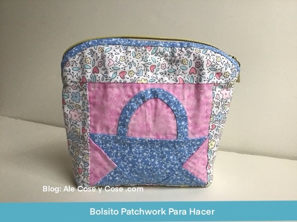 Bolso Necesser Bloque Canasta Patchwork