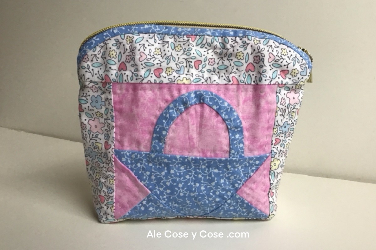 Bolso Necesser Bloque Canasta Patchwork