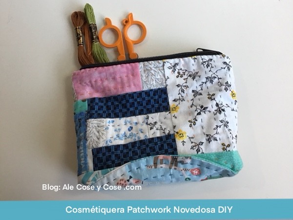 Cosmetiquera Patchwork Novedosa