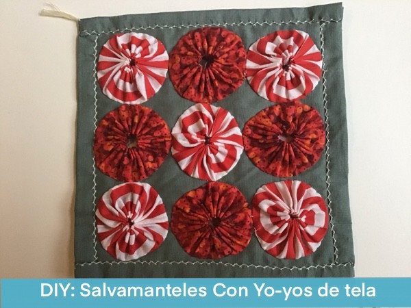 Salvamanteles Facil Con Yo-yos De Tela