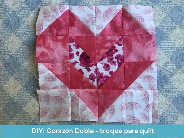 Corazon Doble Bloque Para Quilt