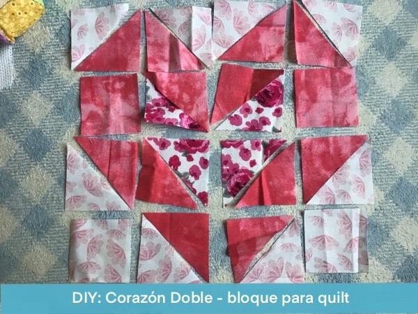 Corazon Doble Bloque Para Quilt