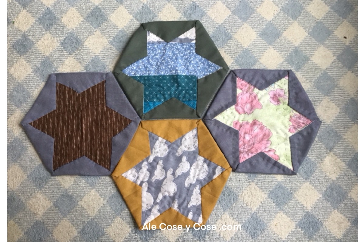 Hexagono Estrella Doblada Patchwork