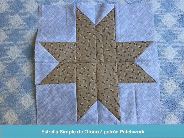 Estrella Simple De Otono Patron Patchwork