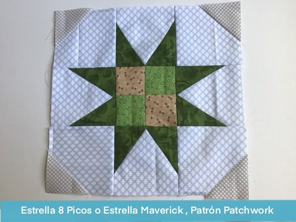 Estrella 8 Picos O Estrella Maverick Patchwork