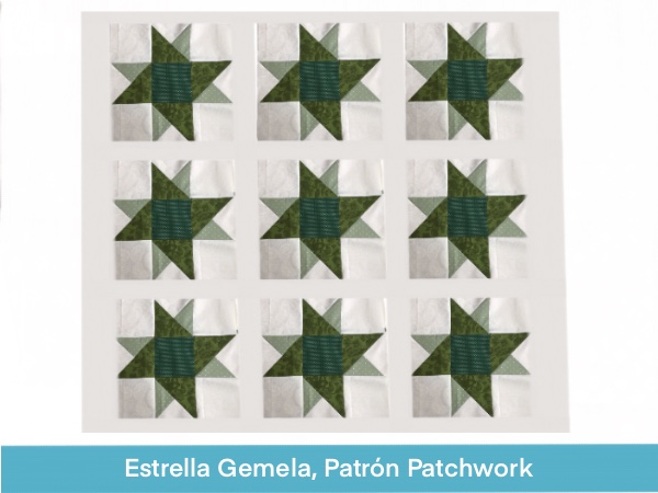 Estrella Gemela Patron Para Quilt