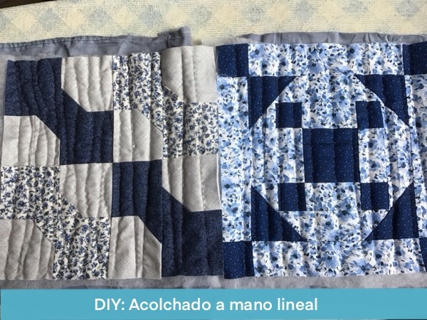 Acolchado Lineal En Un Quilt