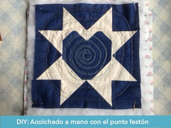 Acolchado A Mano Con Punto Feston