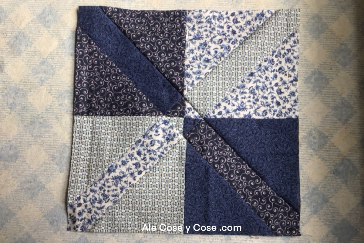 Tecnica Diagonal 4 Parches Que Desaparece Quilt