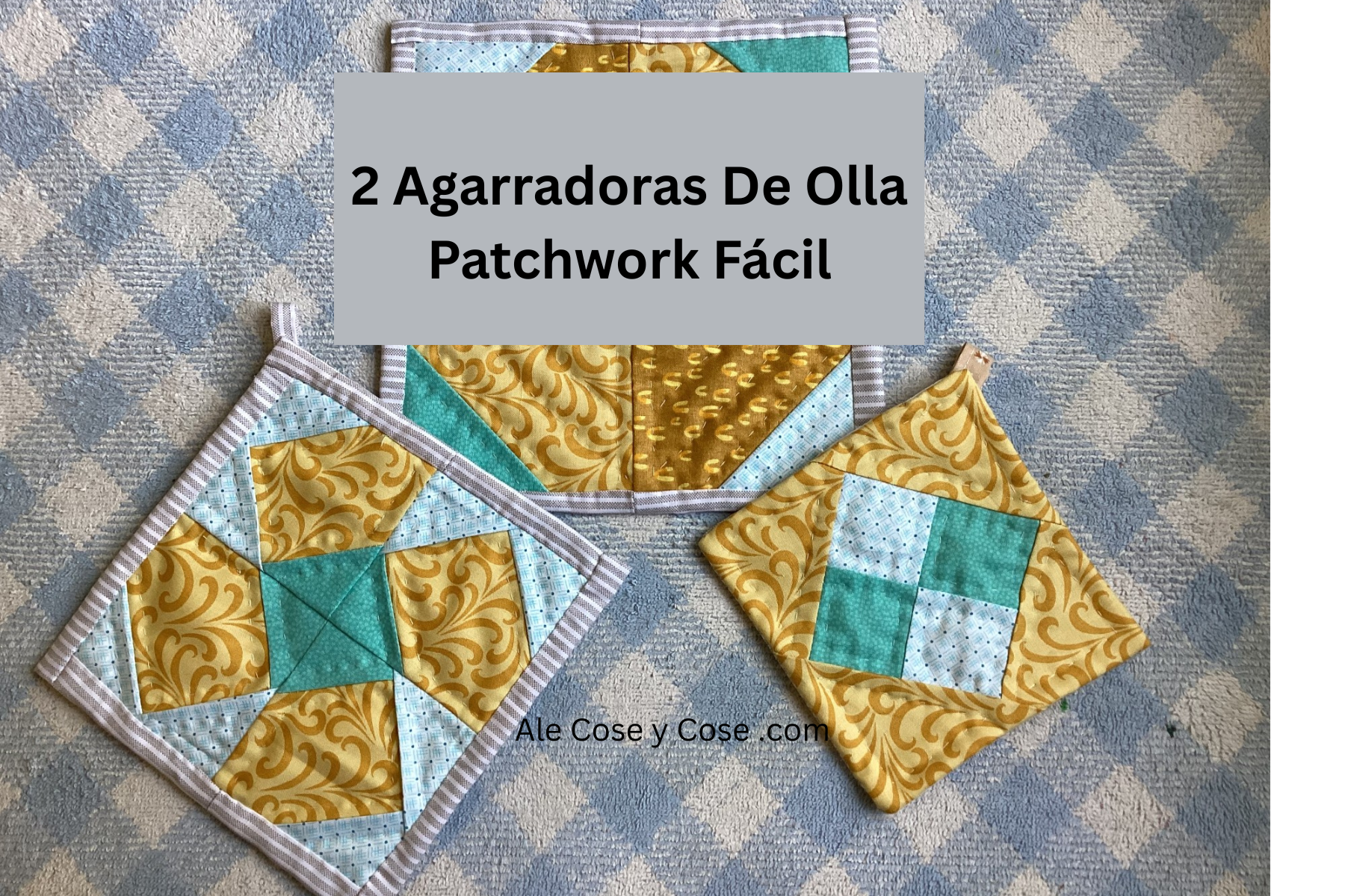 2 Agarraderas De Ollas PATCHWORK