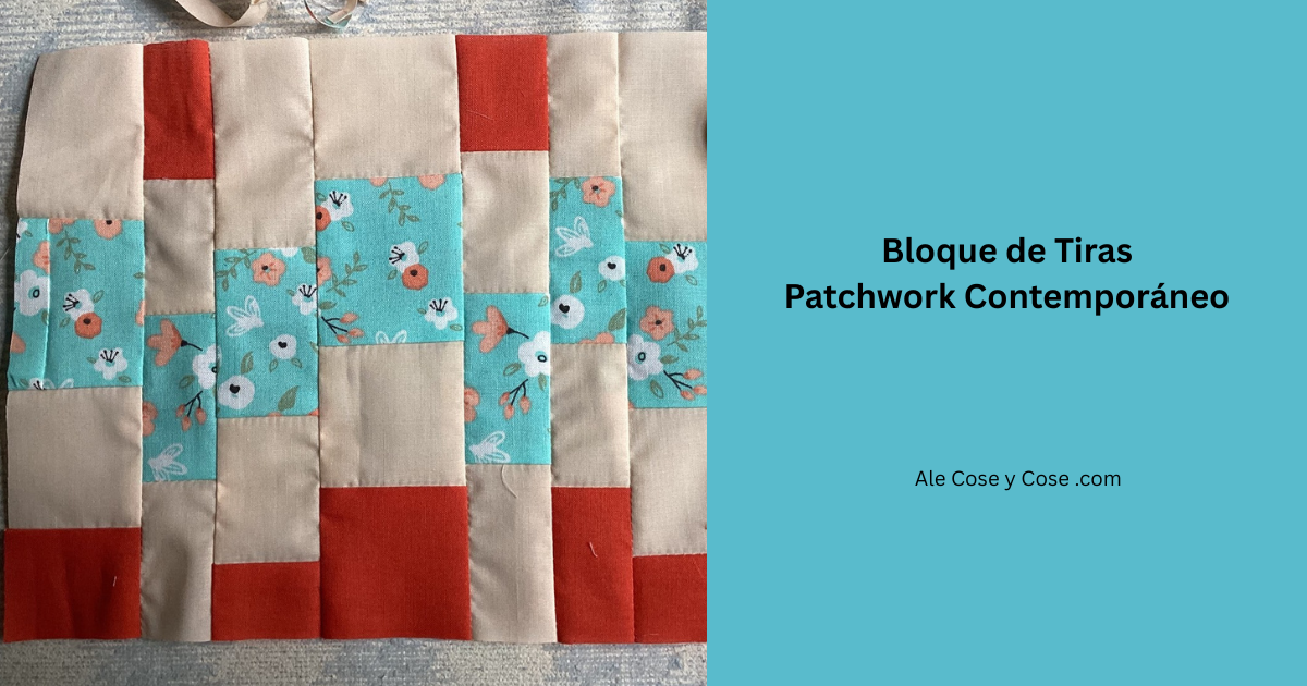 Bloque Tiras Tela Patchwork Contemporaneo