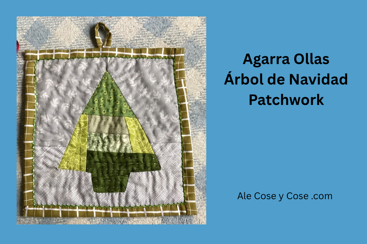Agarra Ollas Patchwork Arbol Navideno